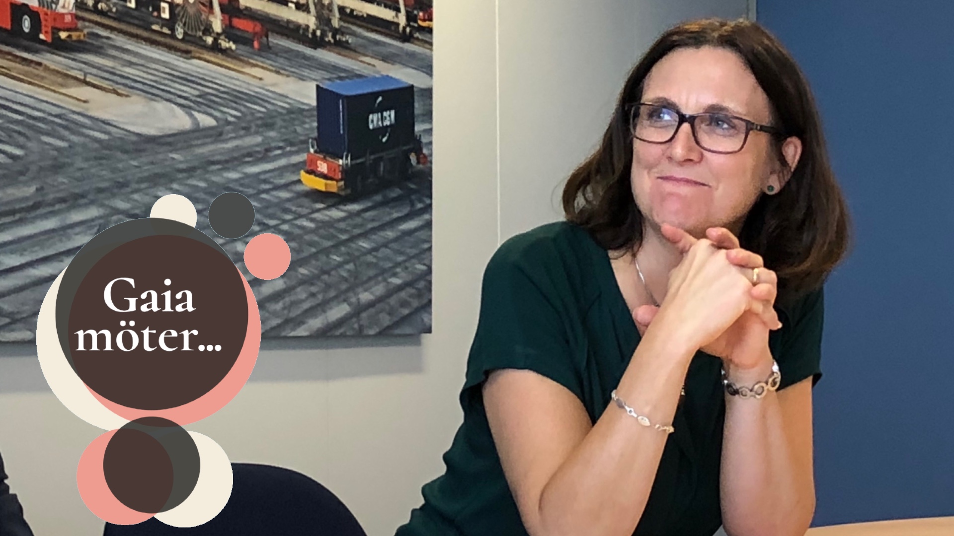 Gaia möter Cecilia Malmström